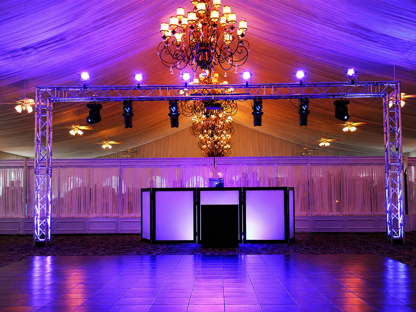 Event lighting setup